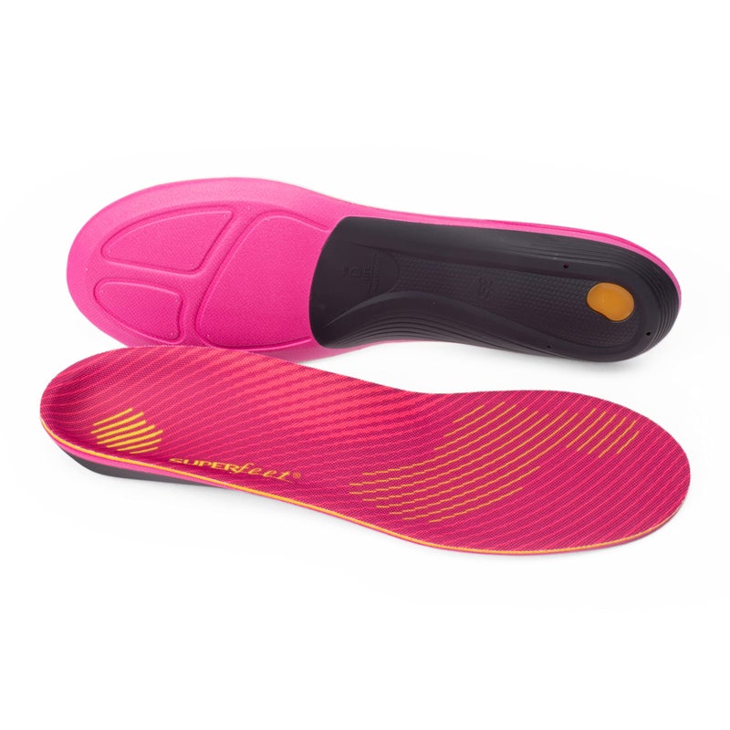 Superfeet Run Women's Support Insoles - Trim-To-Fit High Arch Support - Carbon Fiber Orthotic Shoe Inserts for Running Shoes - Professional Grade - 6.5-8 Women - Image 1